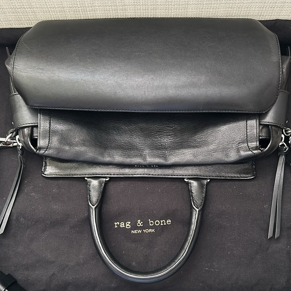 Rag & Bone Pilot Leather Satchel Bag, some wear but good shape - Picture 15 of 15
